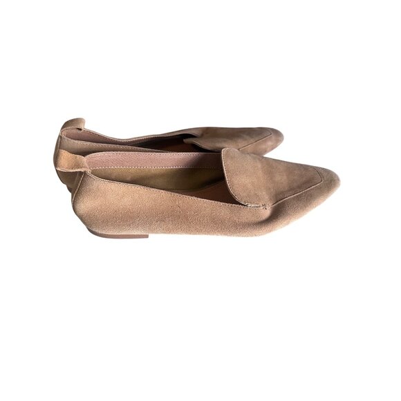 Asos tan pointed toe leather flats size 6 - Picture 4 of 6